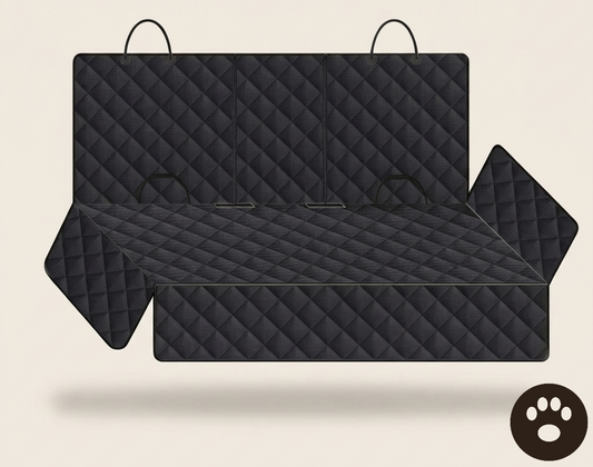 Funda impermeable para el asiento del coche para perros – Negra